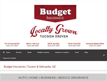 Tablet Screenshot of budget-insurance.com